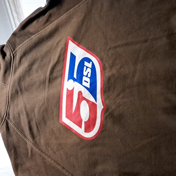Diesel vintage 55DSL, Size Small, Brown, Zip Up, Hoodie Sweatshirt - Picture 1 of 5